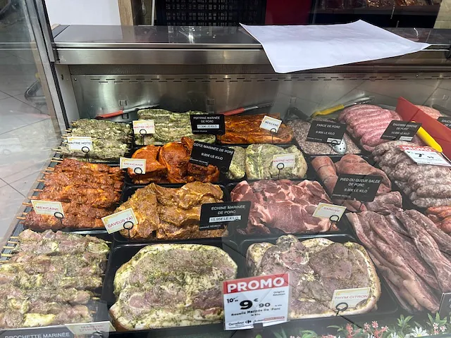 viandes et marinades