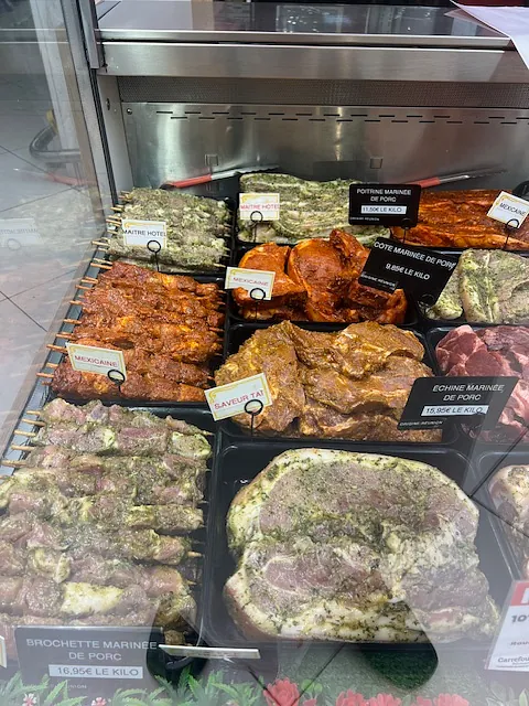 viandes et marinades