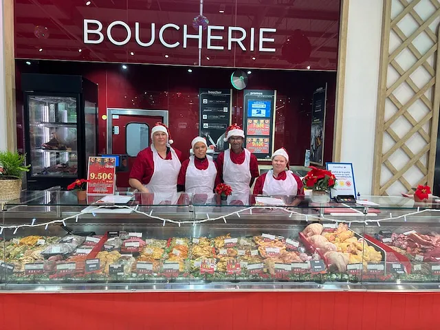 équipe de la boucherie